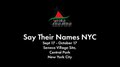 Say Their Names NYC