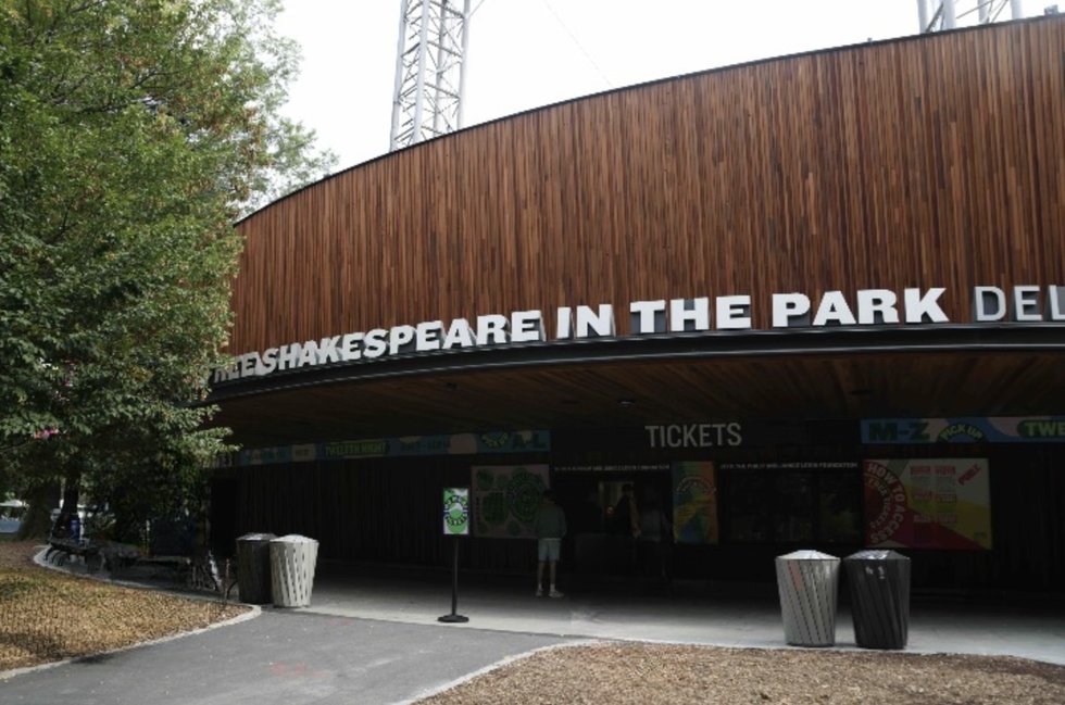 outside the delacorte theater