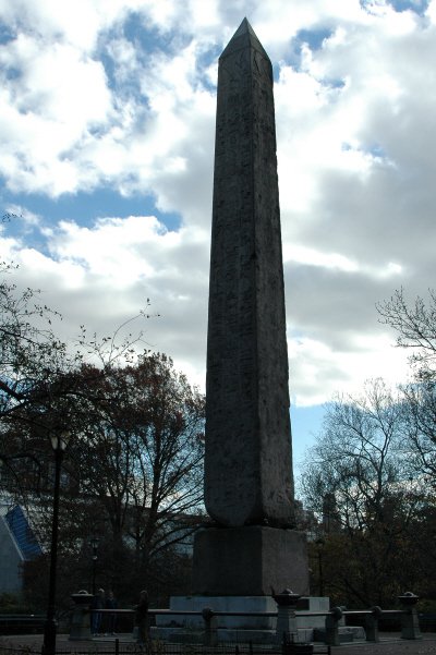 Cleopatra's Needle with Clouds