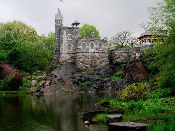 Belvedere Castle in the rain