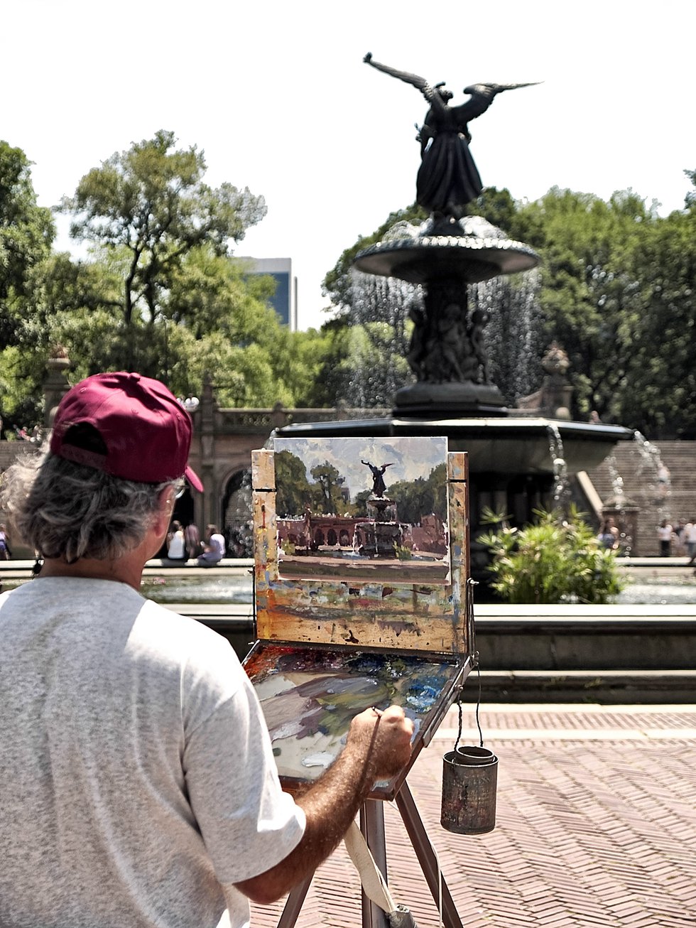 Painting the Bethesda Fountain