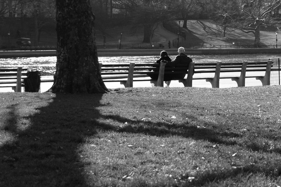 Couple looking at Lake