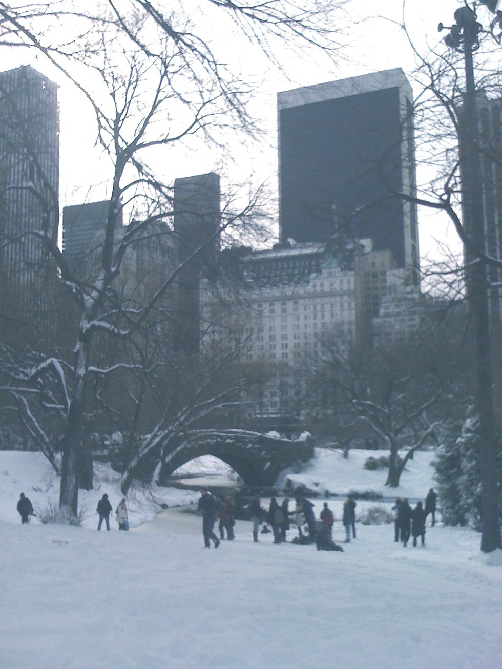 snow in Central Park