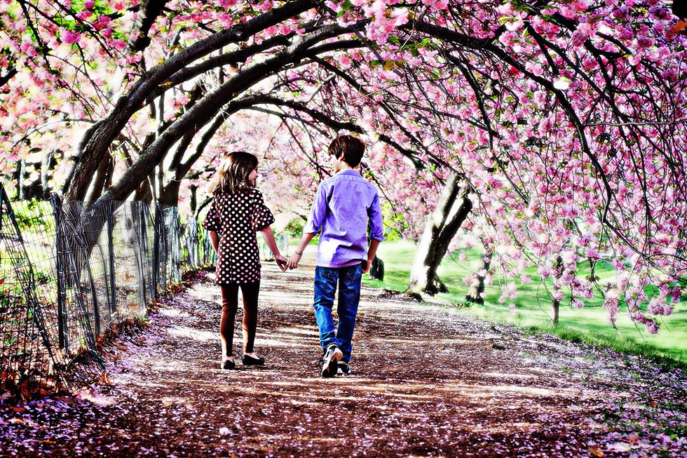 Brother &amp; Sister in Spring