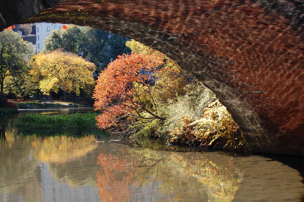 Reflections II under the Gapstow Bridge