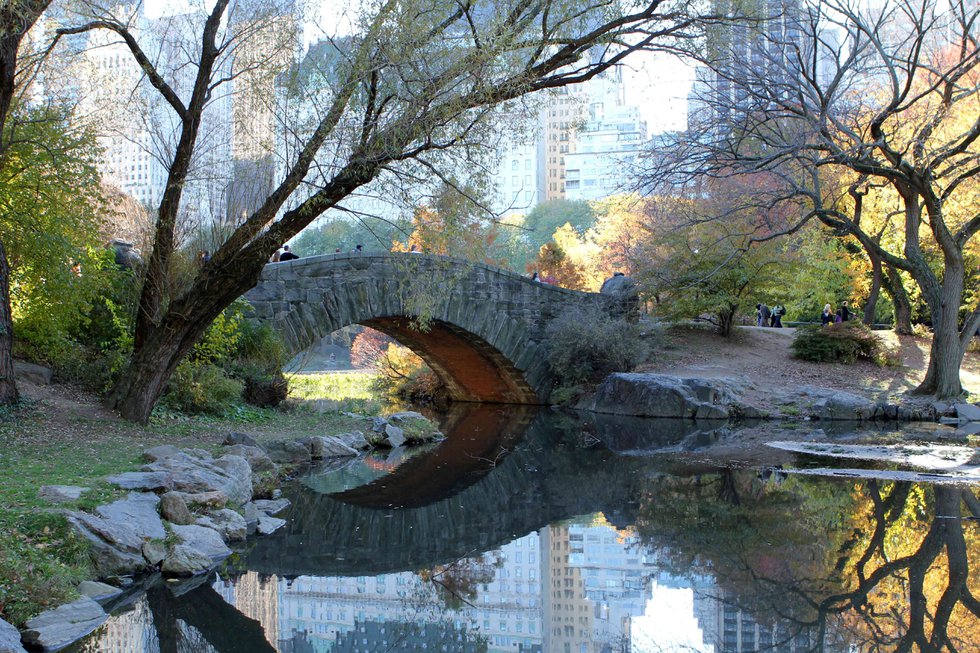 Gapstow Bridge in Central Park