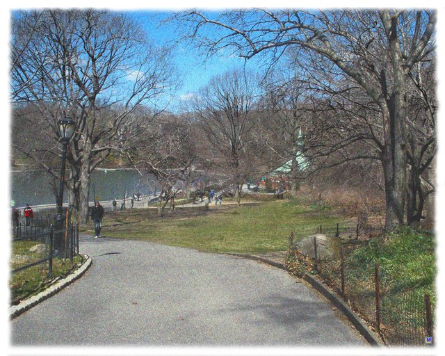 Central Park in April 2