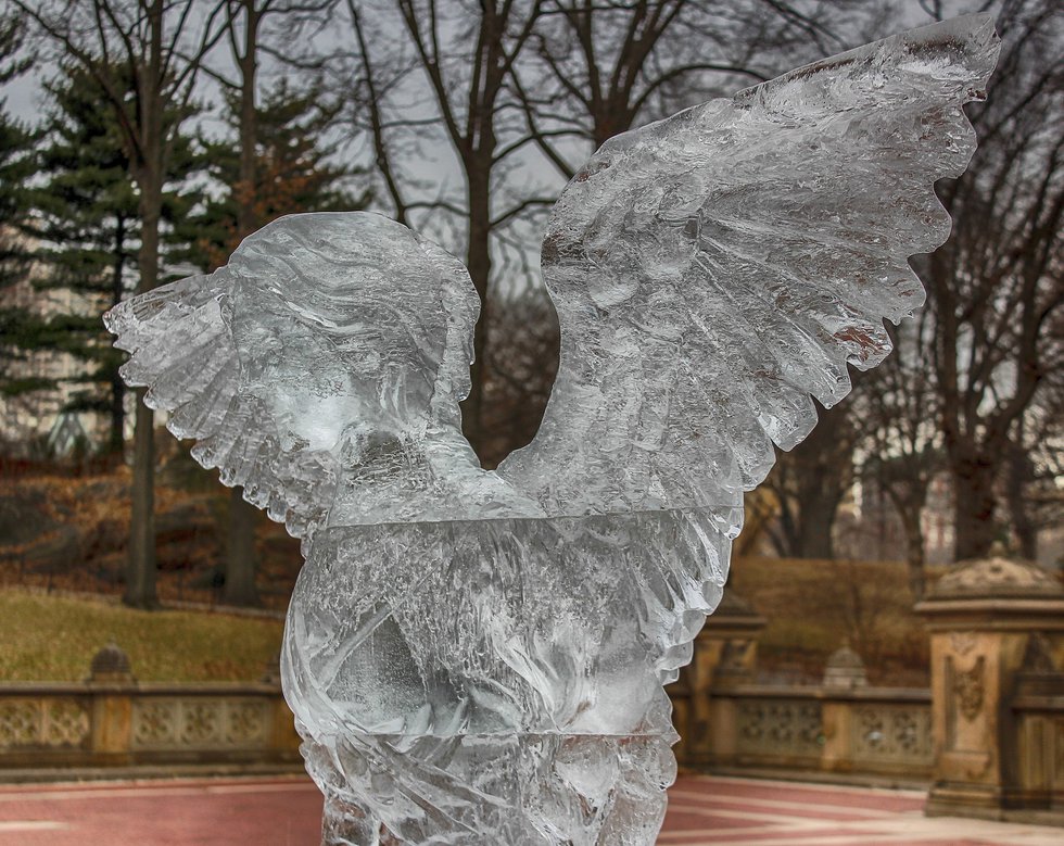 Ice Sculpture at Bethesda Fountain
