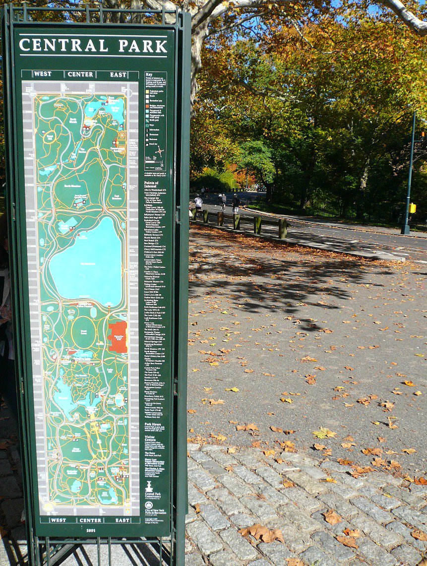 Central Park map