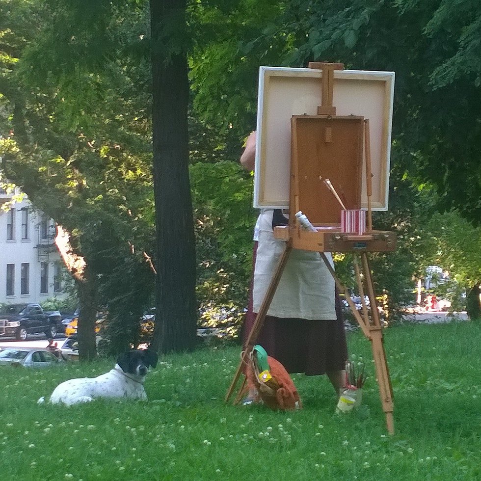 Painter &amp; Dog  106th &amp; Central Park West