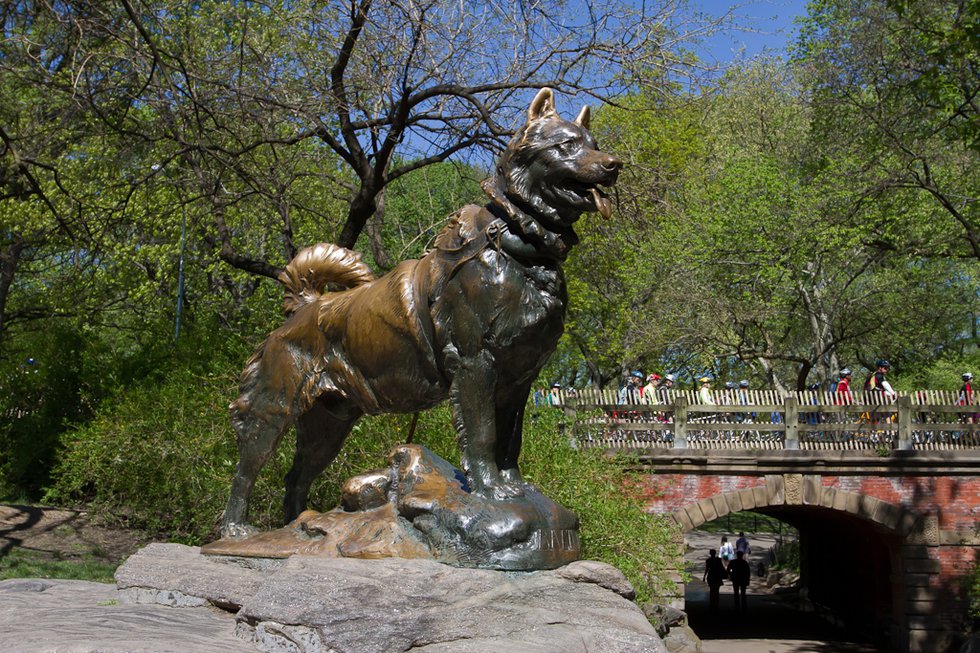 balto sled dog statue central park