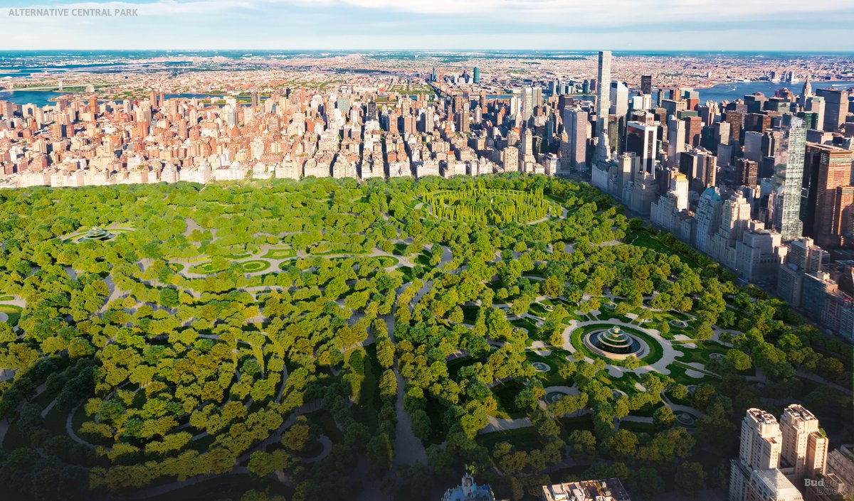 A New Visualization of Central Park's Alternative Design