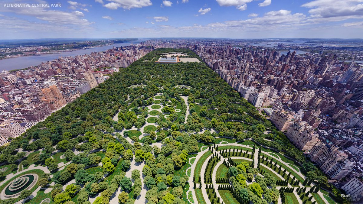 A New Visualization of Central Park's Alternative Design