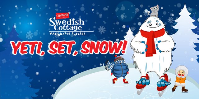 Yeti Set Snow Marionette Theater At The Swedish Cottage In
