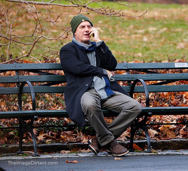 Chris Noth Takes Stroll Through Central Park